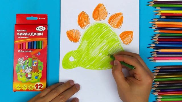 Динозаврик для малышей 4+ урок рисования смотреть онлайн