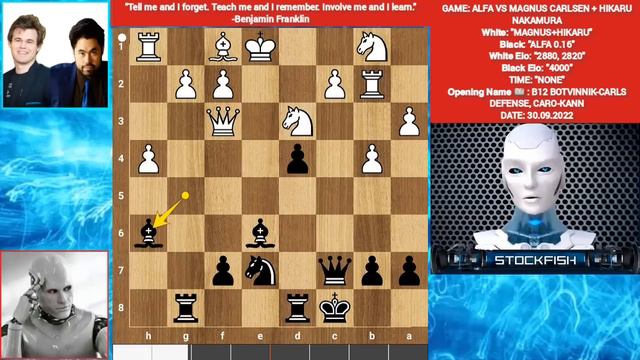 Magnus And Hikaru Together Play Against Alfazero (4000 Elo) | Hikaru Nakamura Vs Alphazero | Hikaru