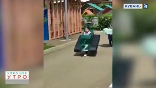 Парад военной техники 9 мая 2022 г в Детском саду №118 в Краснодаре