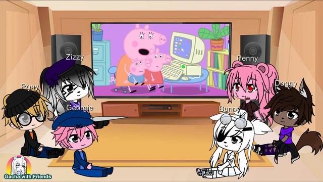 |Gacha Club| ? Piggy characters react to Piggy Memes - Peppa Roblox Piggy Funny | George Quits! смотреть онлайн
