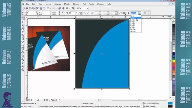 Using shape tool create a design for corel Draw in tamil tutorial смотреть онлайн
