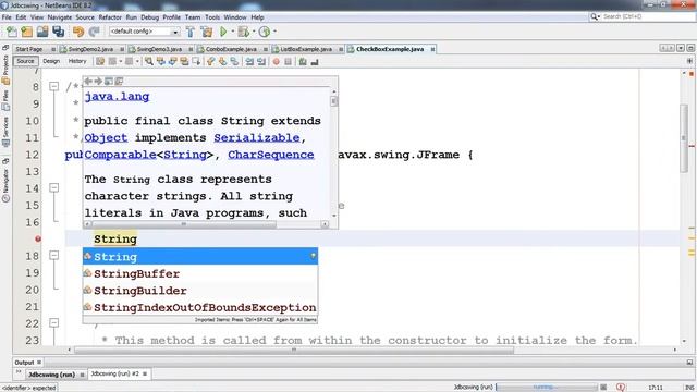 Checkbox example in JAVA Swing by Shiva Sir in Hindi смотреть онлайн