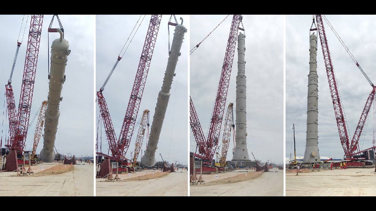 На 5-й и 6-й линиях Амурского ГПЗ установлено первое крупнотоннажное оборудование — депропанизатор смотреть онлайн