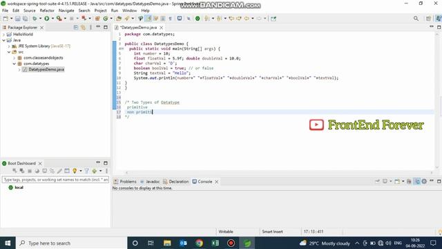Datatypes In Java | Java Spring Boot Tutorial For Beginners | Java Spring Boot Backend Tutorial | смотреть онлайн