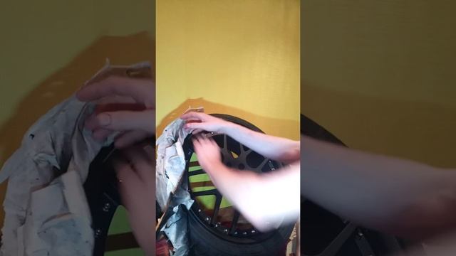 Жидкая резина, покрасил диски!