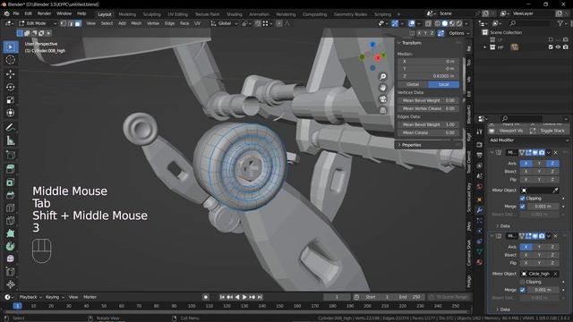 Game ready 3D model Blender Урок 19 смотреть онлайн
