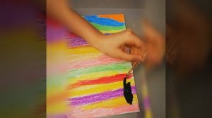 Нетрадиционные формы рисования. Космос. Техника Граттаж.