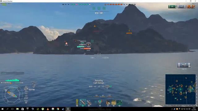 World of Warships-USS Nicholas-American Destroyer-Tier 5 смотреть онлайн