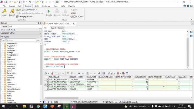 Curso Oracle 4# Crear Tablas y visualizar su estructura de creación смотреть онлайн