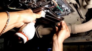 Паджеро 4 полная замена масла в АКПП без щупа