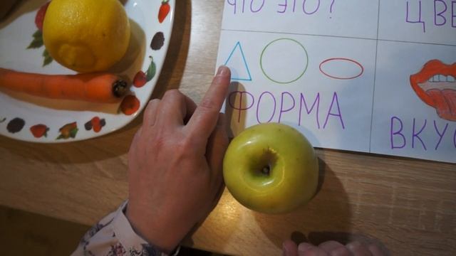 Описание овощей и фруктов.