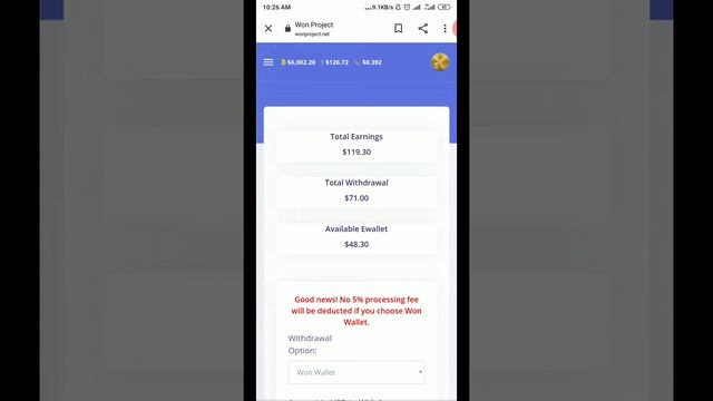Woncoin Project Withdrawal смотреть онлайн