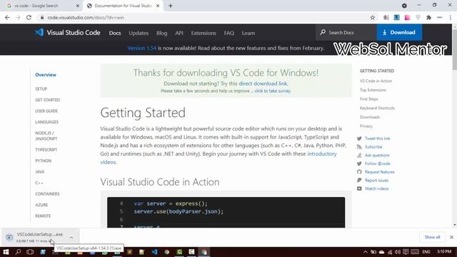 Installation of VS Code and Emmet extension смотреть онлайн