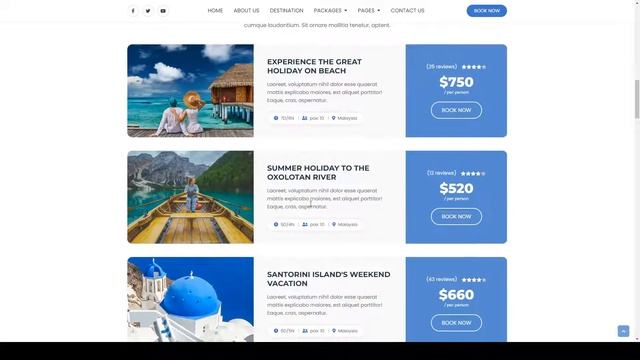 Traveler Travel and Trip Business Html Template 6 destination смотреть онлайн