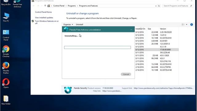 Uninstall Panda Free Antivirus 2017 on Windows 10 смотреть онлайн