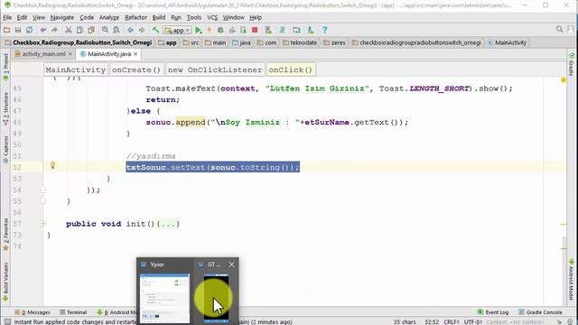 CheckBox, RadioButton, Switch Örneği - 1 смотреть онлайн