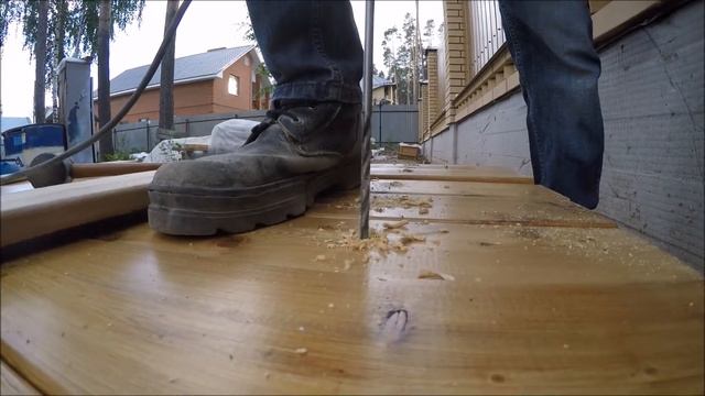 Сверление лиственницы. забор ч 71. смотреть онлайн