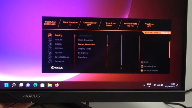How Turn On / Off FreeSync in Giabyte Aorus Fi27Q? смотреть онлайн