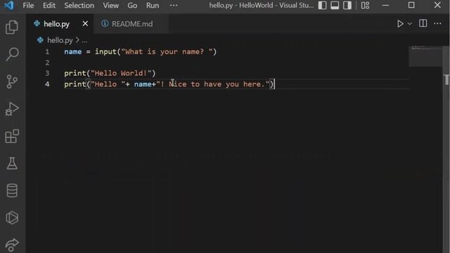 Hello World Program - Python, GitHub, Git, and Visual Studio Code смотреть онлайн