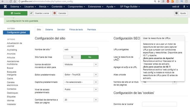 ? Como optimizar los URL de la web en Joomla ✅ Enlaces Personalizados SEO 【VIDEO 38】 смотреть онлайн