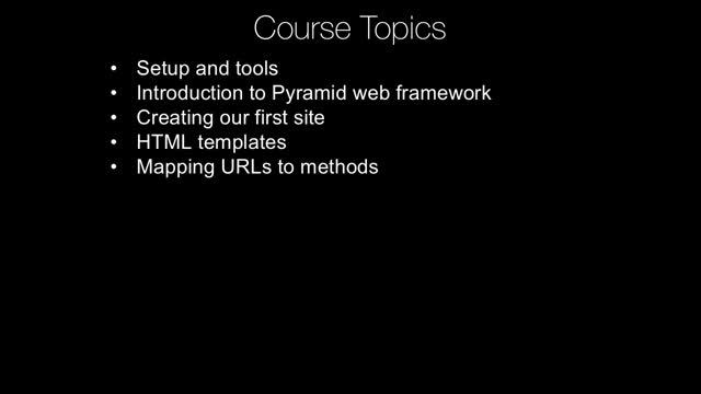 Course Trailer: Building data-driven web apps with Pyramid and SQLAlchemy смотреть онлайн
