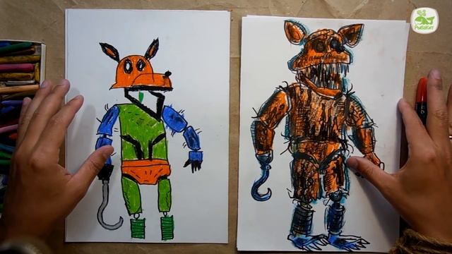 Герои Фреди из FNAF / Ретро вечеринка от РыбаКит / Рисунки детей смотреть онлайн
