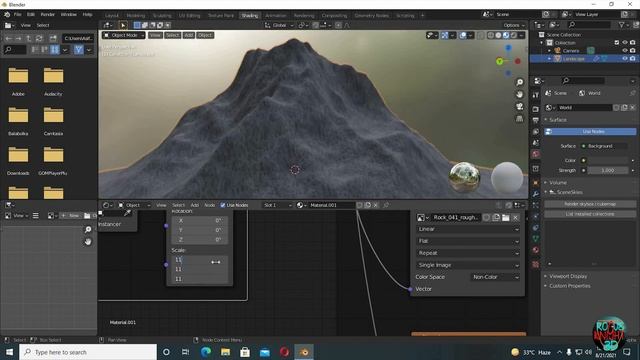 How to Make Easy Landscapes / Mountains In Blender || Blender Landscape Tutorial смотреть онлайн