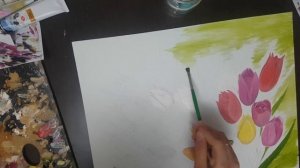 Как нарисовать Тюльпаны маслом