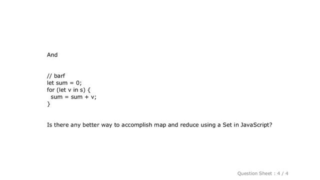 JavaScript : How to map/reduce/filter a Set in JavaScript? смотреть онлайн