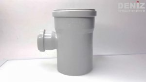 Тройник прямой канализационный ПВХ 110*50 мм Deniz