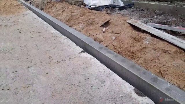 Как Правильно Установить Бордюр. Лучший Способ Укладка Бордюр▶️ ТРУТУАРНОЙ плитки? установка бордюр смотреть онлайн