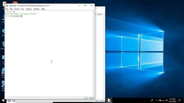Python 3.8 == Work Shop Part #16 == What is Regular Expression Part 1. смотреть онлайн