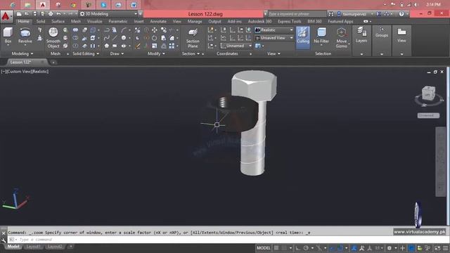 How to make 3D nut bolt and Threads | AutoCAD 3D Modeling | Lesson 123 смотреть онлайн