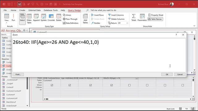 Get a Count of Customers by Bracketed Age Demographic Group Ranges in Microsoft Access смотреть онлайн