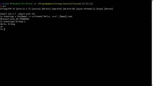 Erlang Tutorial: Funs (anonymous Functions)