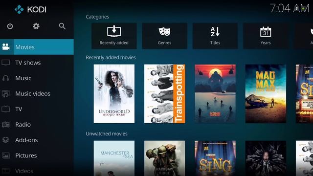 Kodi 18 Review "Aeon MQ7 Skin" смотреть онлайн