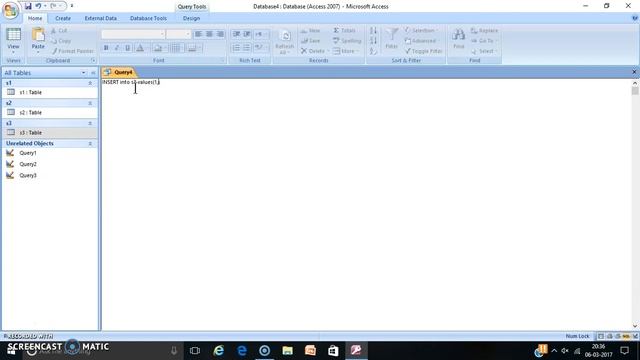 how to insert values in a table by using SQL view in ms access смотреть онлайн