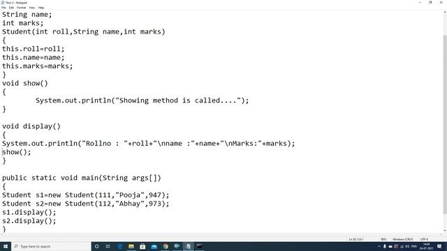 Java 'this' keyword смотреть онлайн