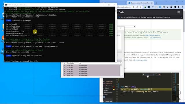 Laravel, Vuejs, Sanctum, Spatie Restful API part 2 смотреть онлайн