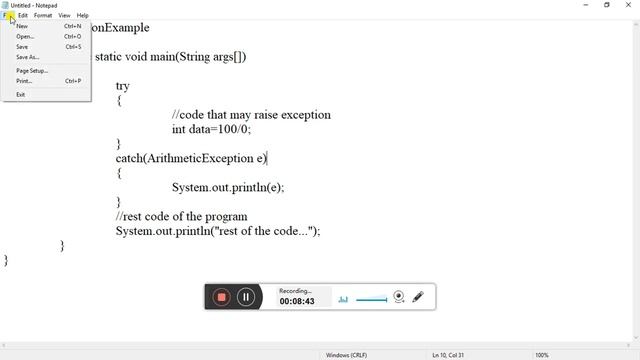 Livewire Core Java Exception Handling Session by Marimuthu 4 смотреть онлайн