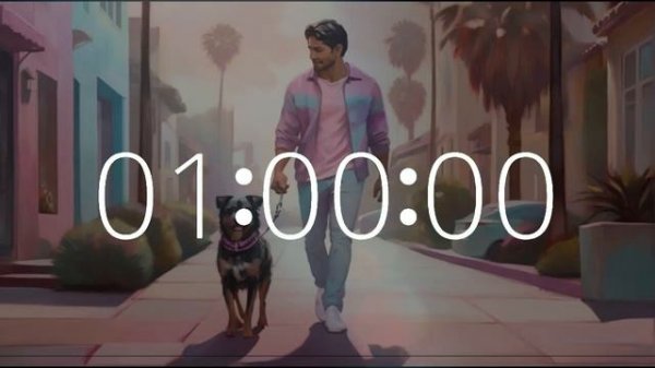 2 Hour Timer (120 minute timer) National Walking the Dog Day 🐾 #lofichill #musictimers #studybeats