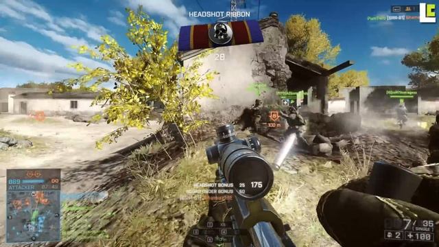 Double Vision: SRR-61 Sniper Team Dominates Rush! (Battlefield 4 Gameplay/Commentary) смотреть онлайн