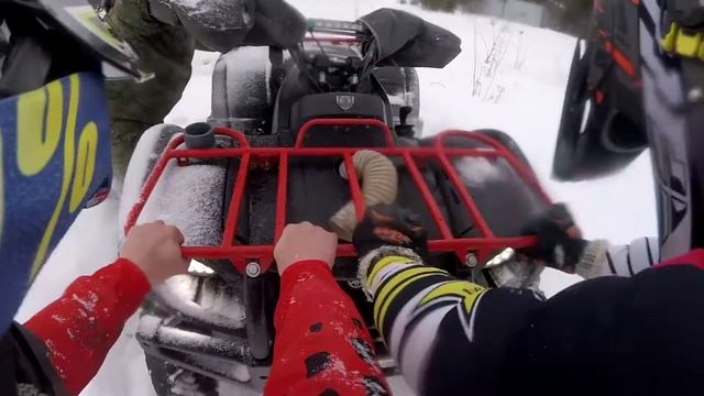 Квадрики в глубоком снегу смотреть онлайн