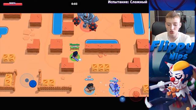 ИГРАЮ ЗА БИБИ ПРОТИВ КУЧЕ РОБОТОВ - БОЙ С БОССОМ BRAWL STARS смотреть онлайн