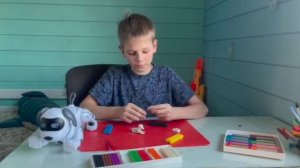 ЛЕПКА✌️ Робот собака из пластилина