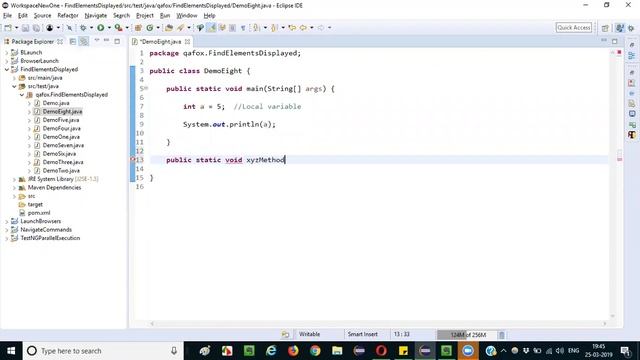 Selenium Interview Question 44 - What is the difference between instance variable & local variable смотреть онлайн