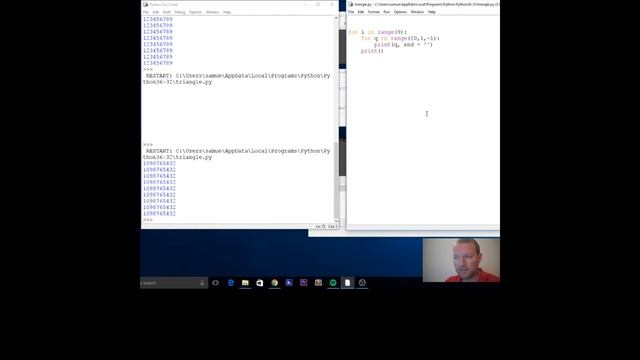 Python Basics Reverse Number Triangle смотреть онлайн