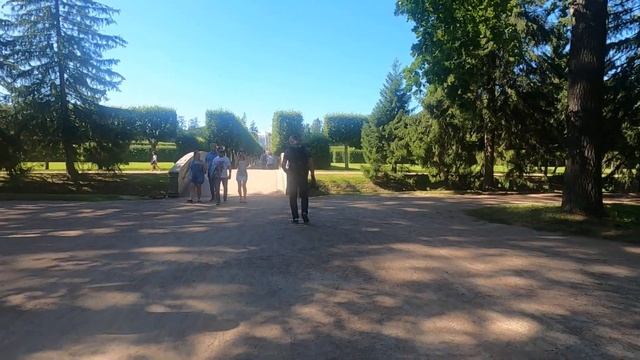 Екатерининский парк в Царском селе г. Пушкин часть 1 - прогулка с видеокамерой смотреть онлайн