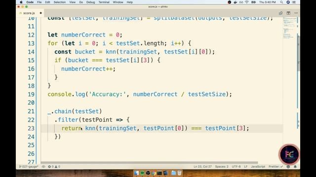 21- Refactoring Accuracy Reporting | Machine Learning with Javascript Complete Tutorial смотреть онлайн