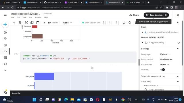 Analyzing Elevation of Various Indian Cities!!! Using Folium смотреть онлайн
